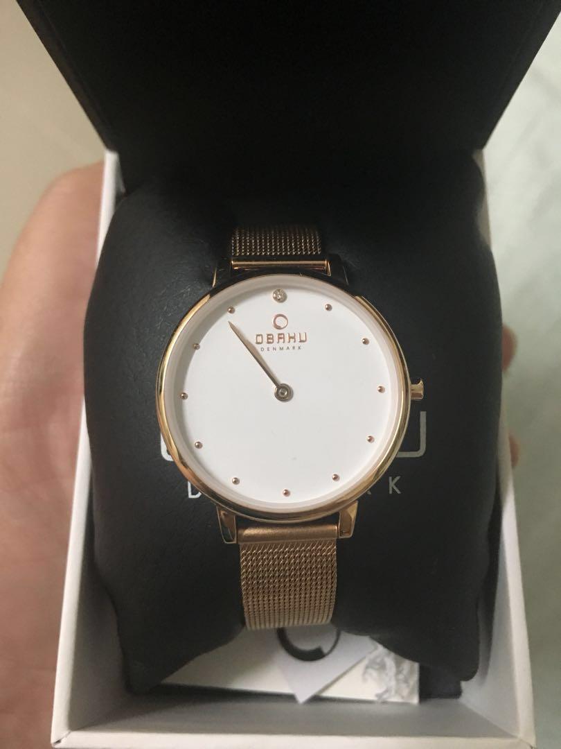 Original Obaku Denmark Rose Gold watch Women s Fashion Watches