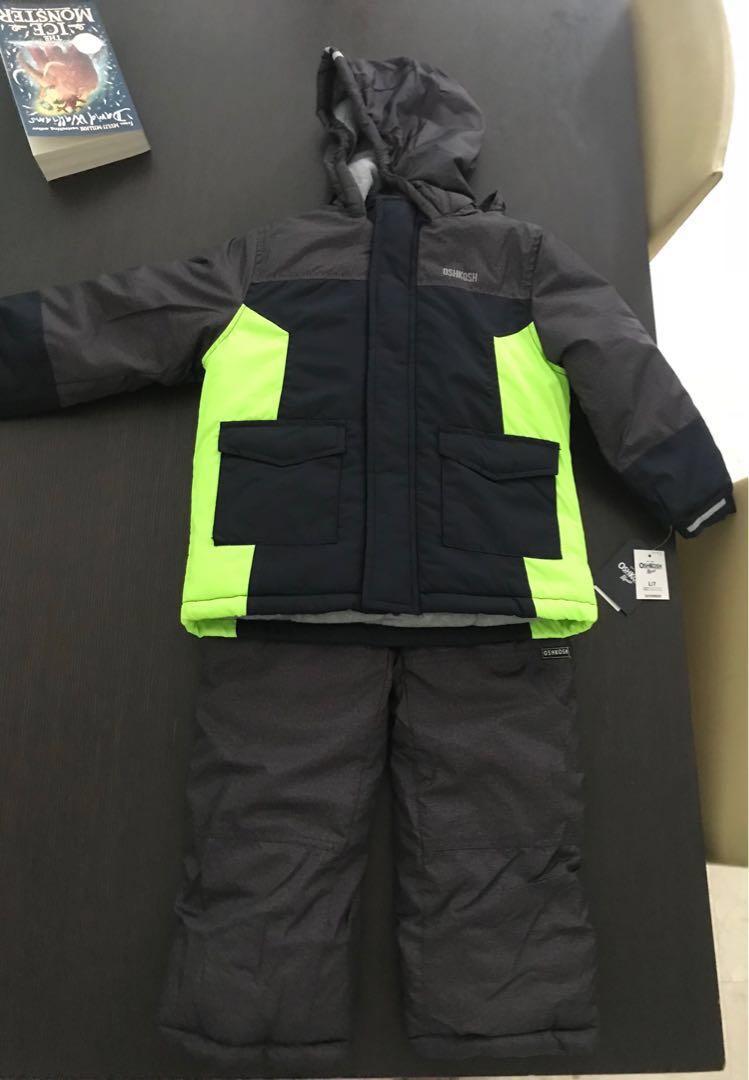 Osh Kosh Boys Ski Jacket and Snowbib Snowsuit Set