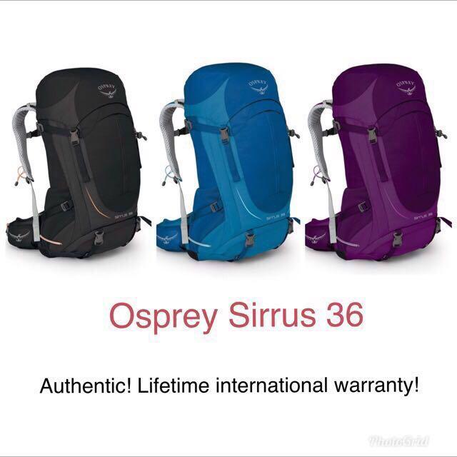 osprey sirrus 36 womens