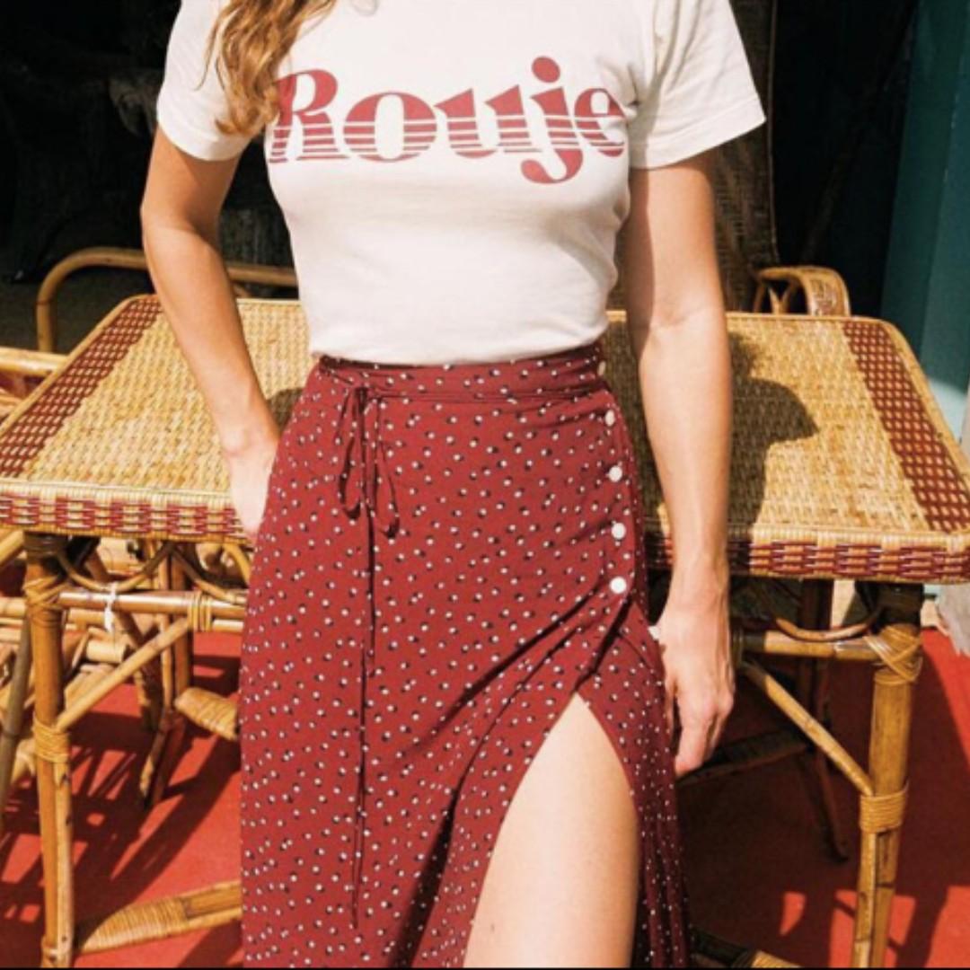 Jupe gloria rouje top