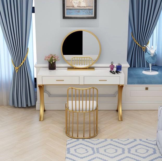 Ready Stock Gold Dressing Table Set Furniture Others On Carou Share This Listing