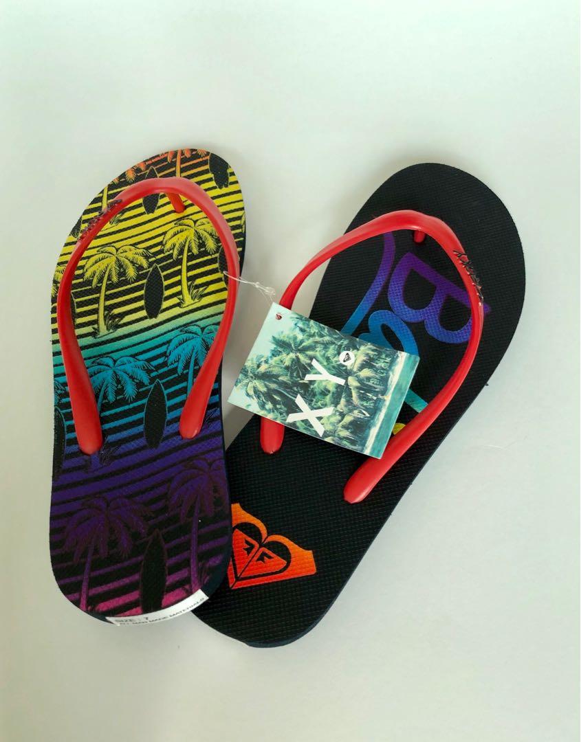 Roxy Kids Girls Rubber Flip Flops 