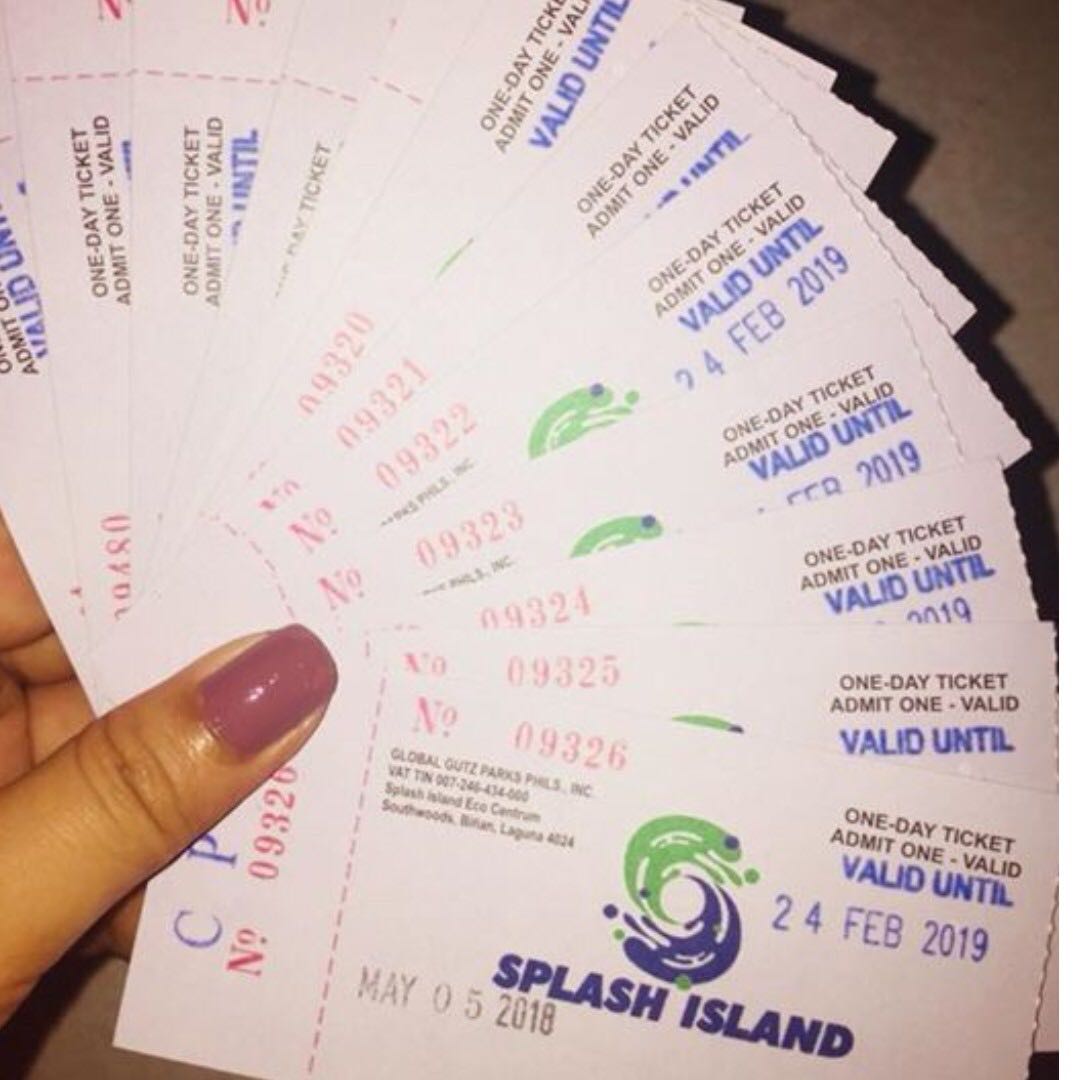 SPLASH ISLAND TICKET SALE, Tickets & Vouchers, Local Attractions