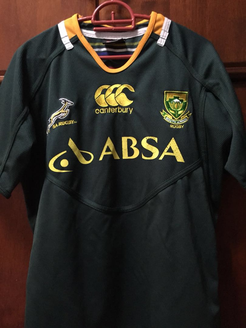 Springboks South Africa Rugby Jersey, Men's Fashion, Activewear on