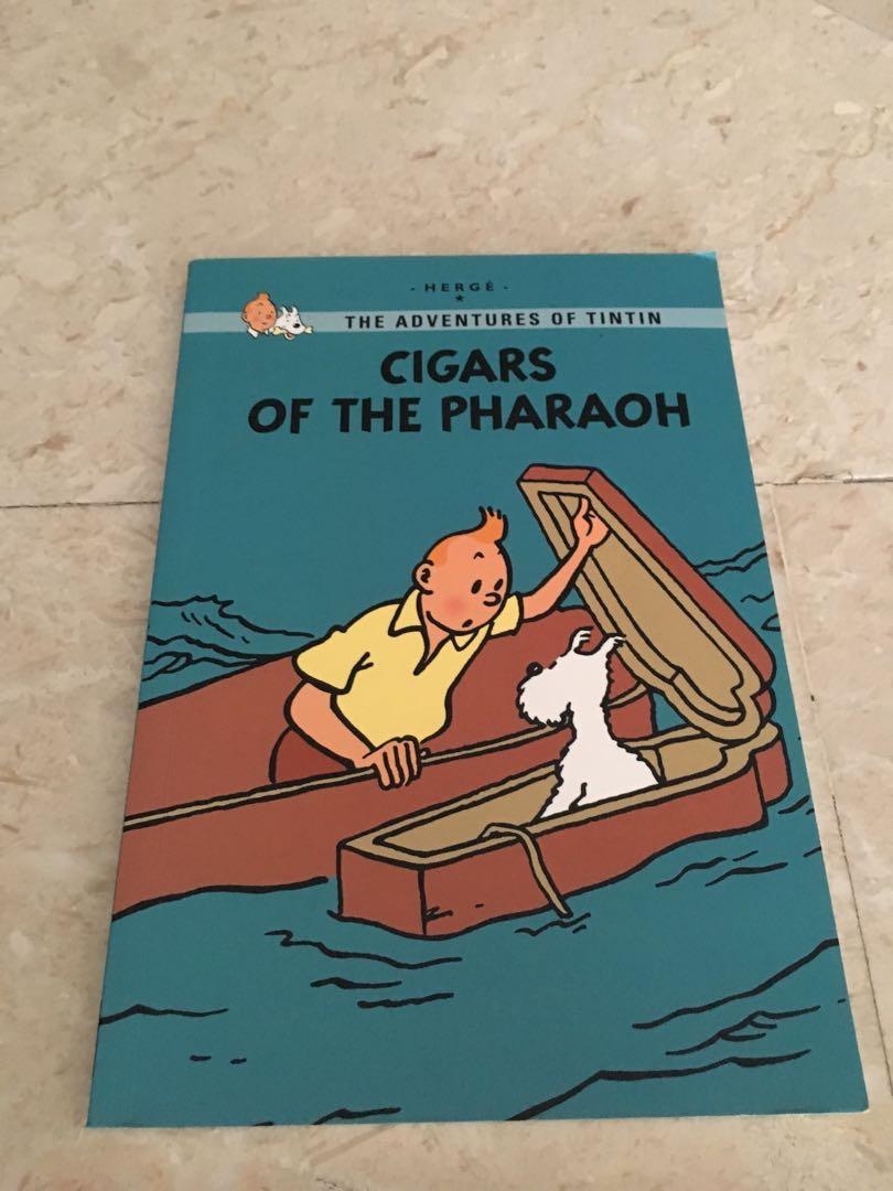 The Adventures Of Tintin Cigars Of The Pharaoh Books Stationery Comics Manga On Carousell