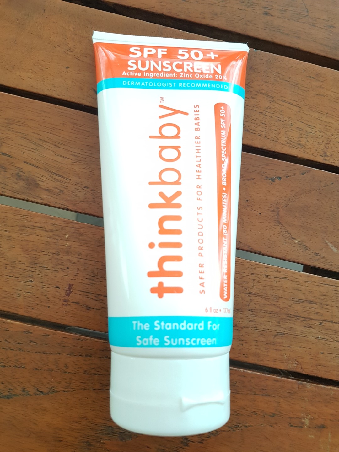 Thinkbaby Safe Sunscreen Spf 50 6oz Exp 07 20 Health Beauty Face Skin Care On Carousell