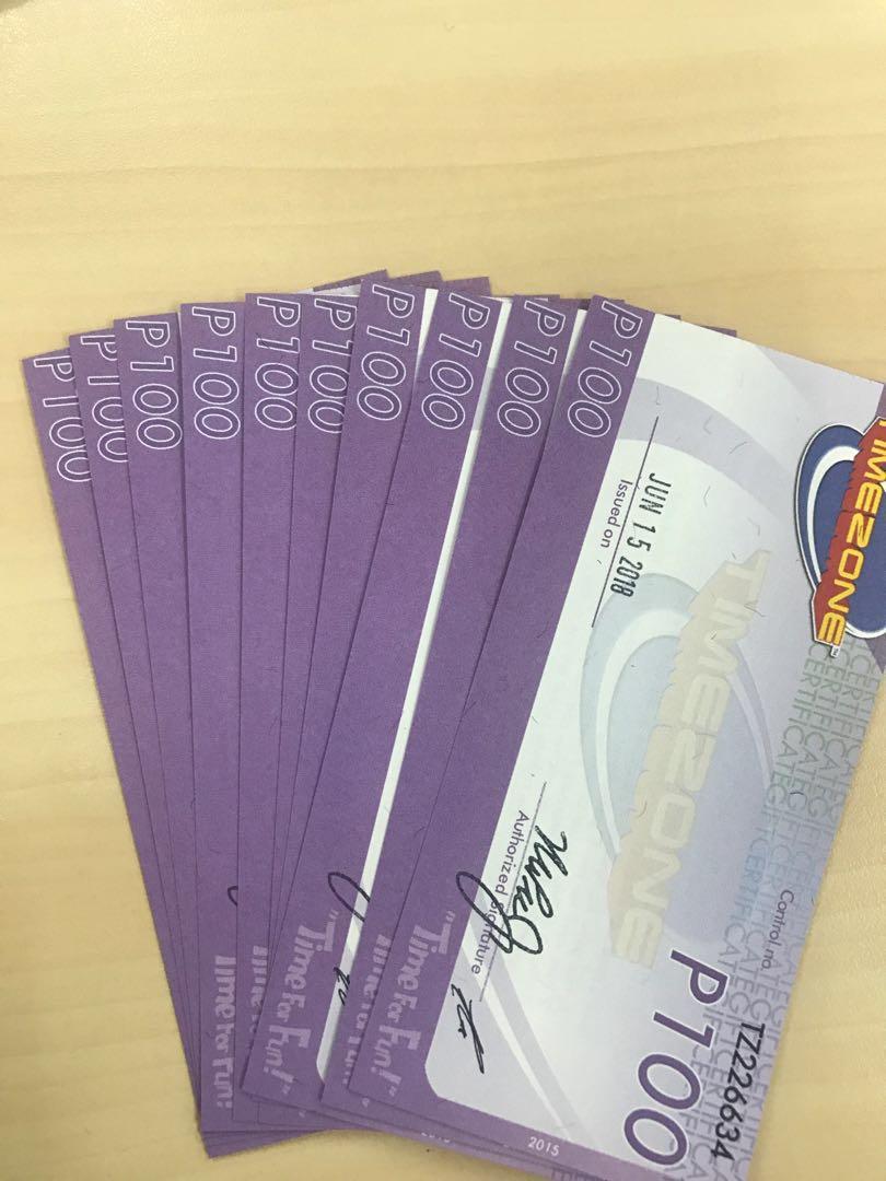 Timezone Gift Certificate, Tickets & Vouchers, Store Credits on Carousell