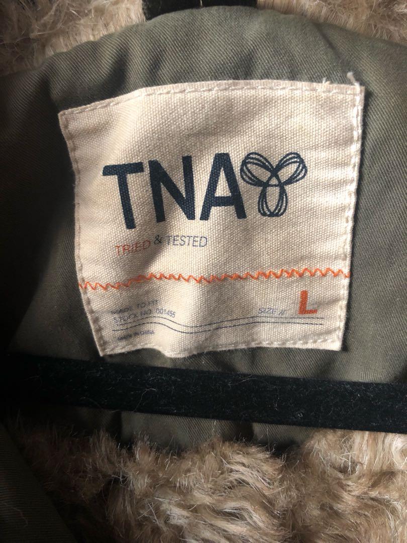 TNA JACKET (Category: Clothes) located in Toronto. Submitted by jchlx (Listing ID 199708461, Image 2). Description: Worn a handful of times Doesn’t fit me Size Large .