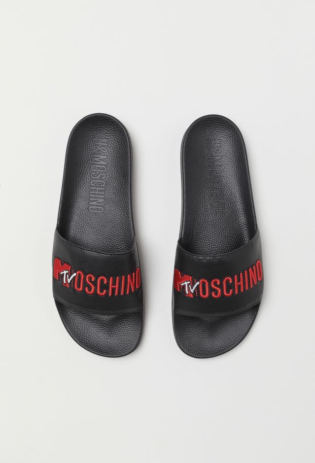 H&m top moschino slides