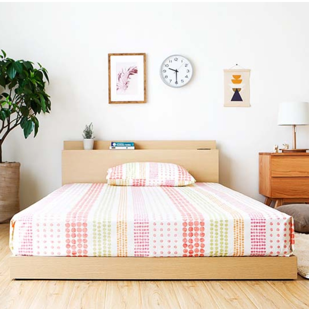 Velvet Bed Japan Double Size Furniture Home Living