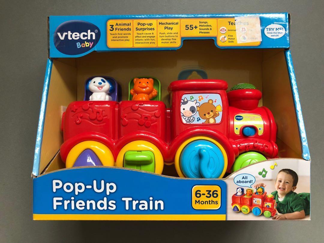 vtech baby pop up friends train