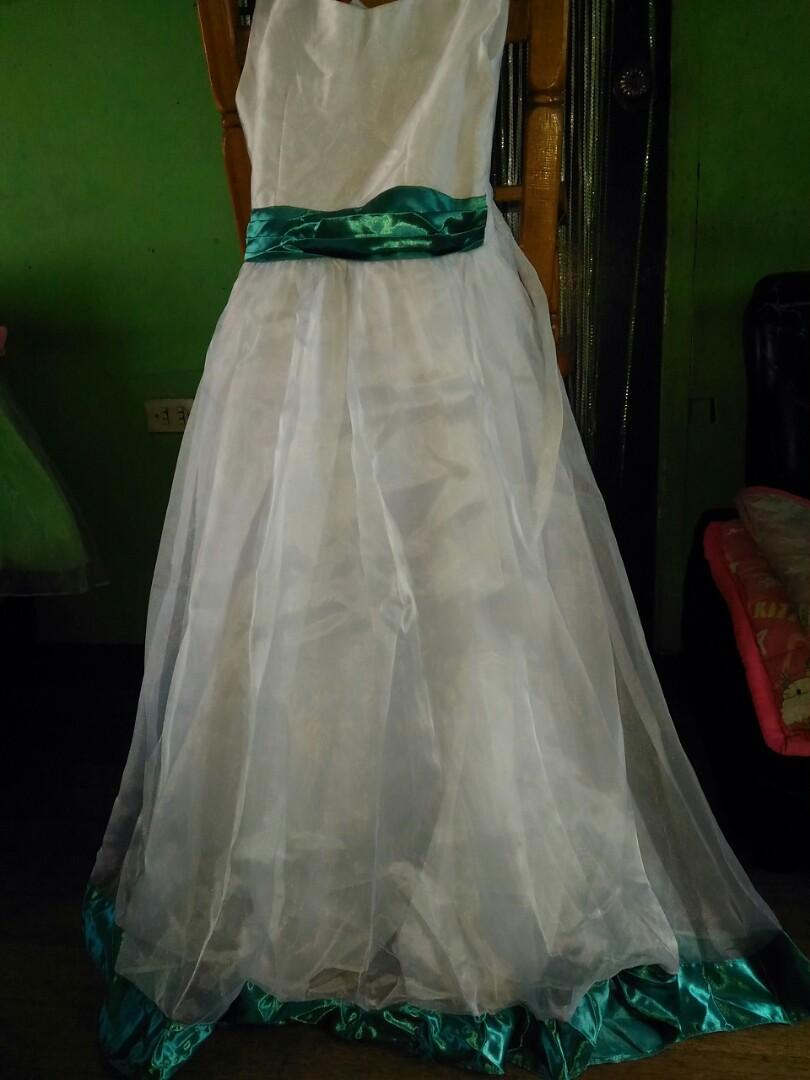 emerald green gown for kids