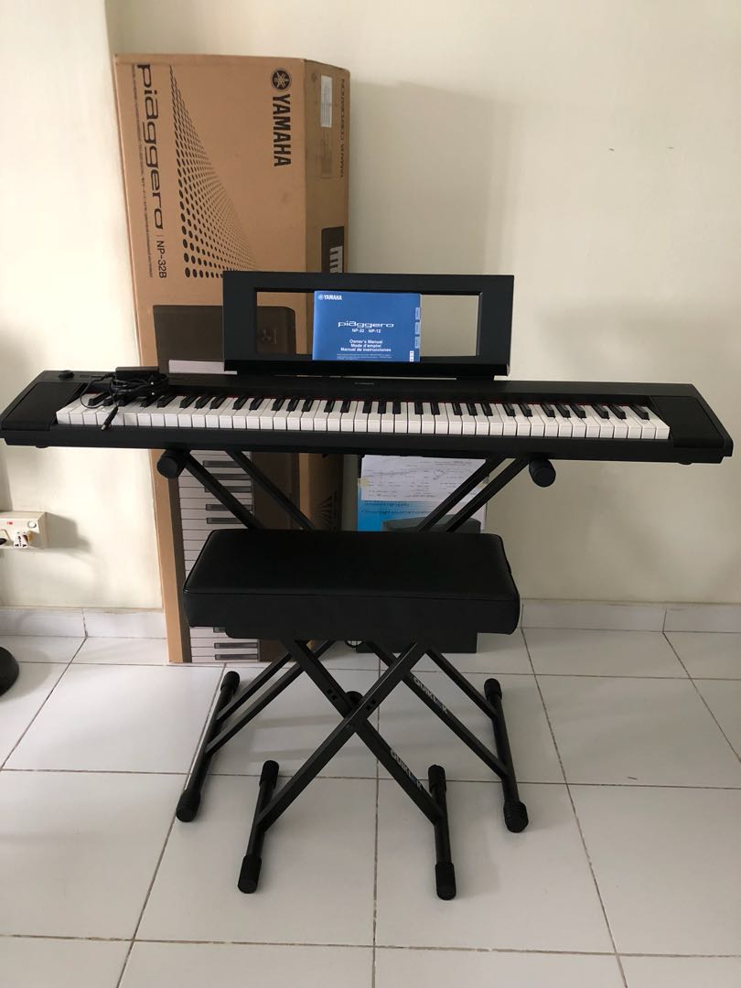 Yamaha NP32 digital piano quicklink stand seat for sale 3.5 months old