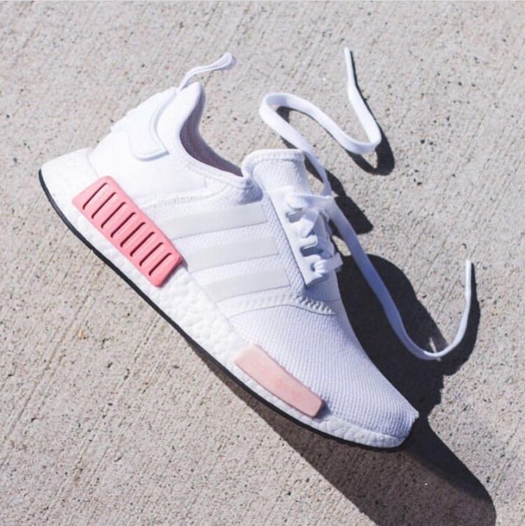 NMD White/Pink, Women's Footwear, Sneakers on Carousell