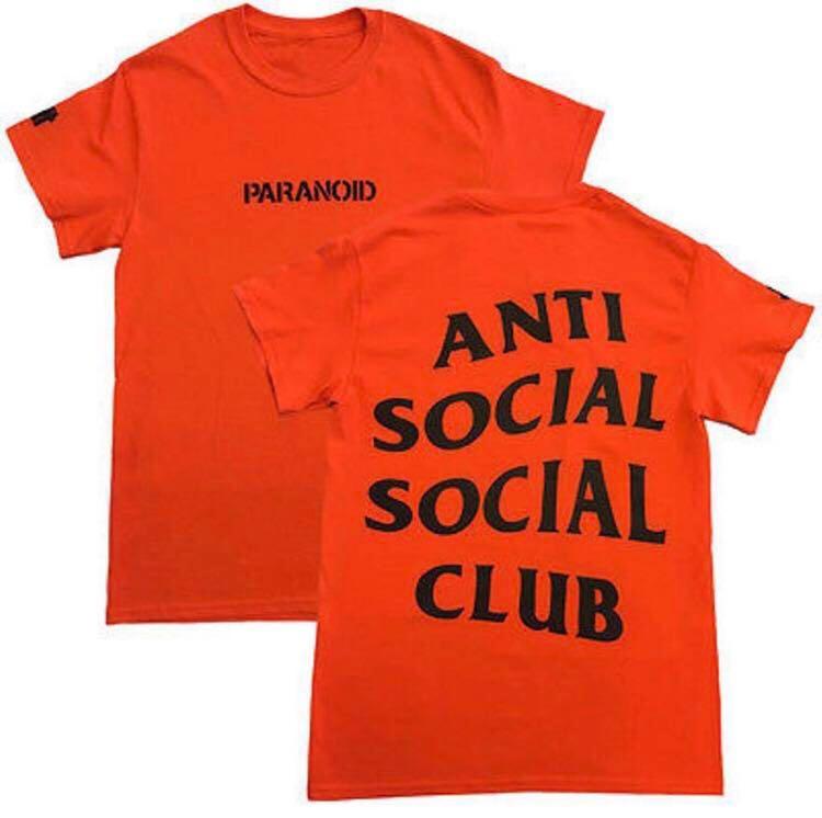 anti social social club orange shirt