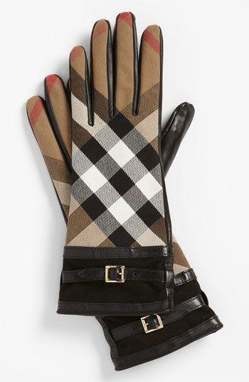 Authentic new burberry female gloves 