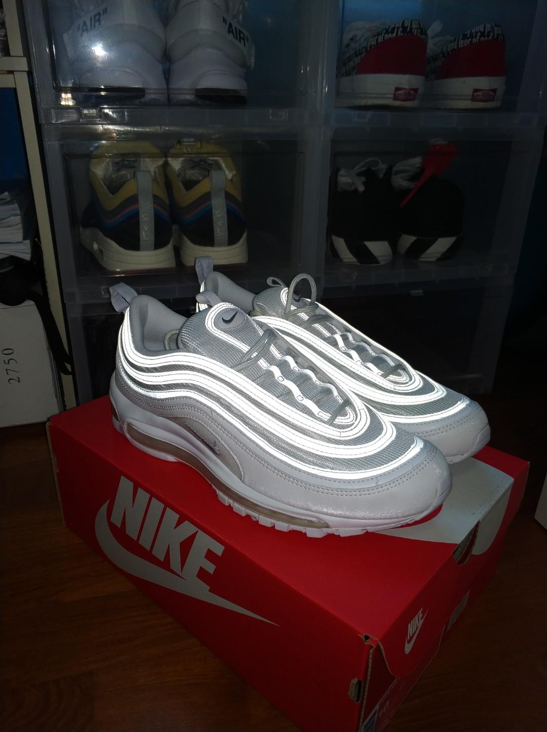 Electrician crowd count up BNDS Nike Air Max 97 Triple White, Men's Fashion, Footwear, Sneakers on  Carousell