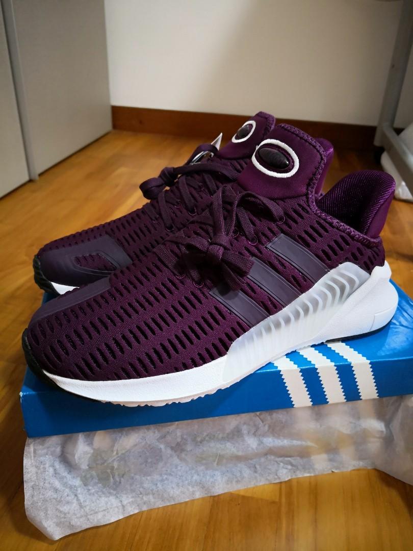BNIB Adidas Originals Climacool female sneaker in Burgundy, Women's  Fashion, Shoes, Sneakers on Carousell