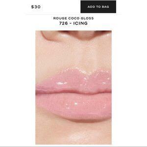 Chanel Rouge Coco Gloss - Icing 726 pink clear / no box