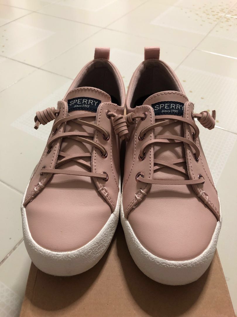 sperry crest vibe leather sneaker