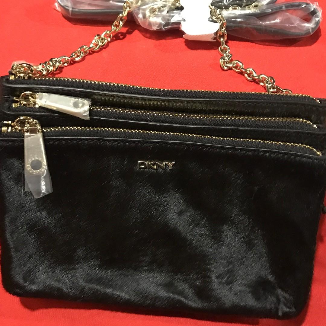 dkny triple zip crossbody