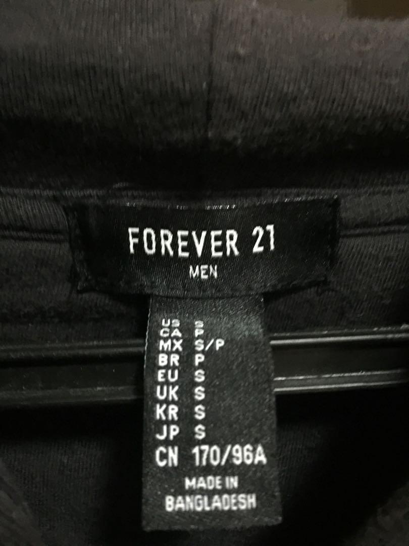 Forever 21 jacket mens h$m (Category: Sleep and Loungewear) located in Angeles City. Submitted by arjayblnd (Listing ID 199815468, Image 2). Description: Size small but medium fitting 9.5/condition brand new condition Fix price.