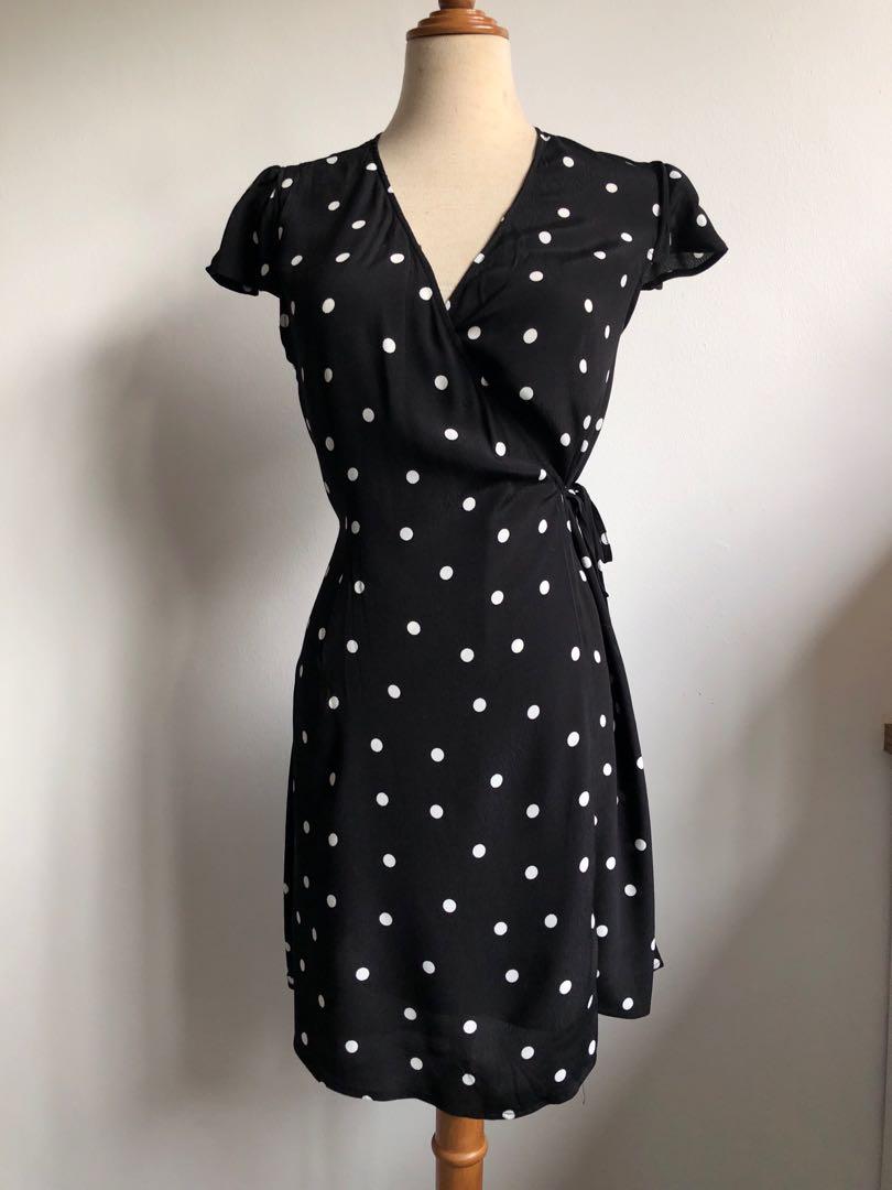 Forever 21 polka dot wrap dress hot sale
