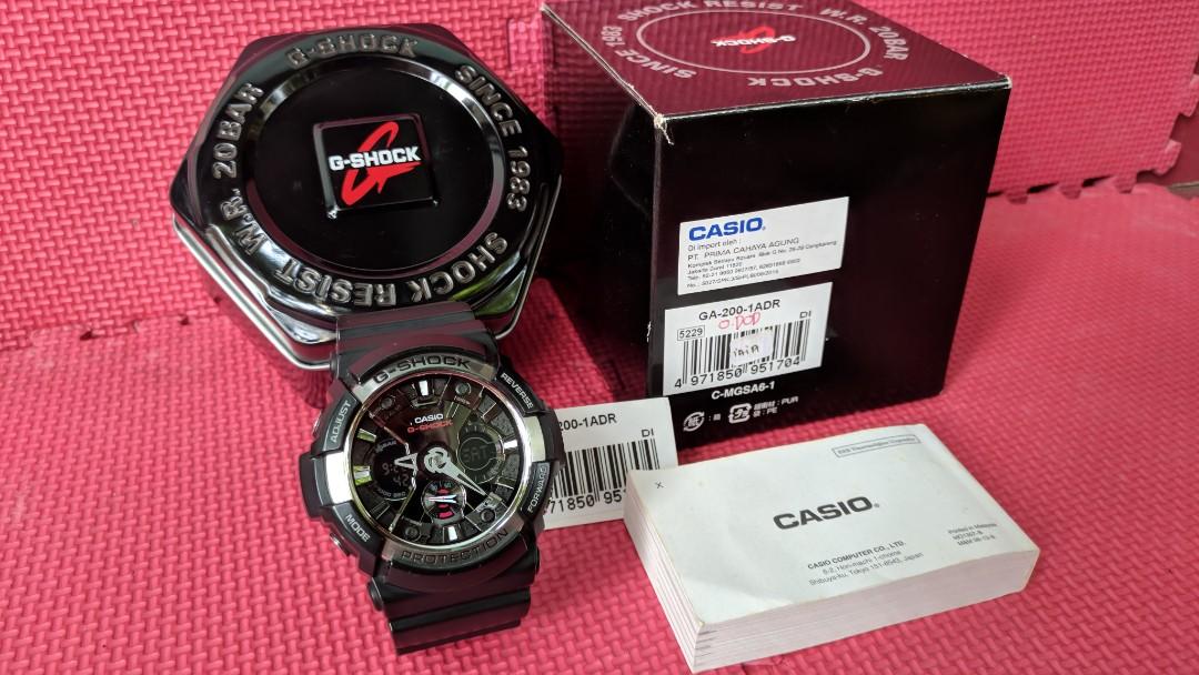 G Shock Ga 200 1adr Fesyen Pria Jam Tangan Di Carousell