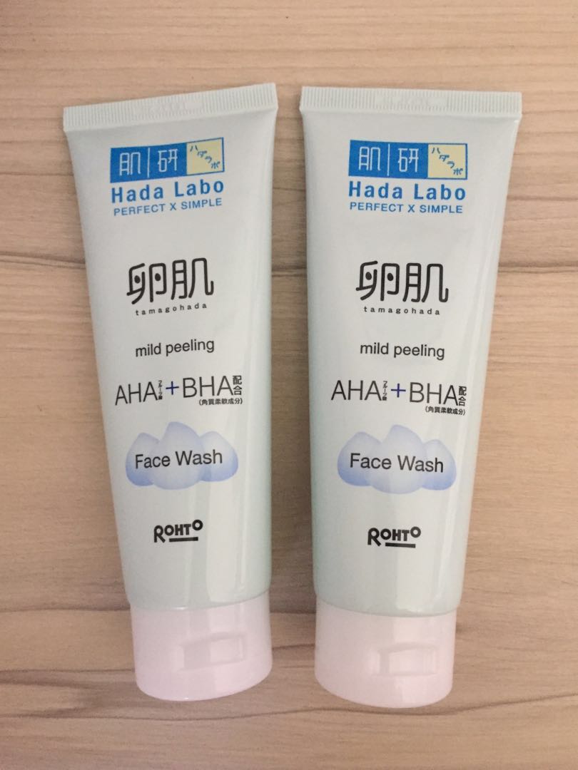 hada labo mild peeling face wash