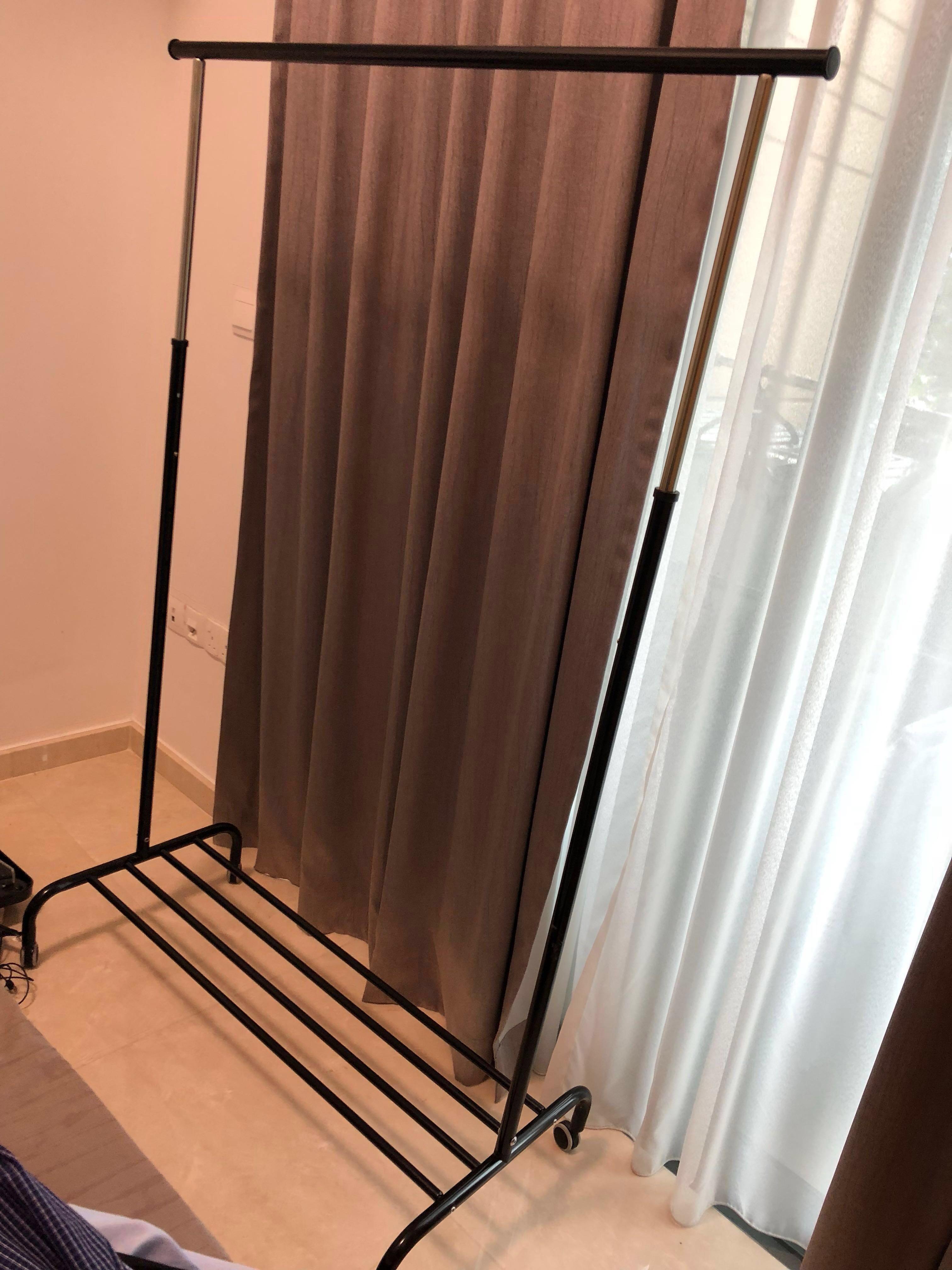 IKEA RIGGA clothes rack black, Furniture & Home Living, Furniture