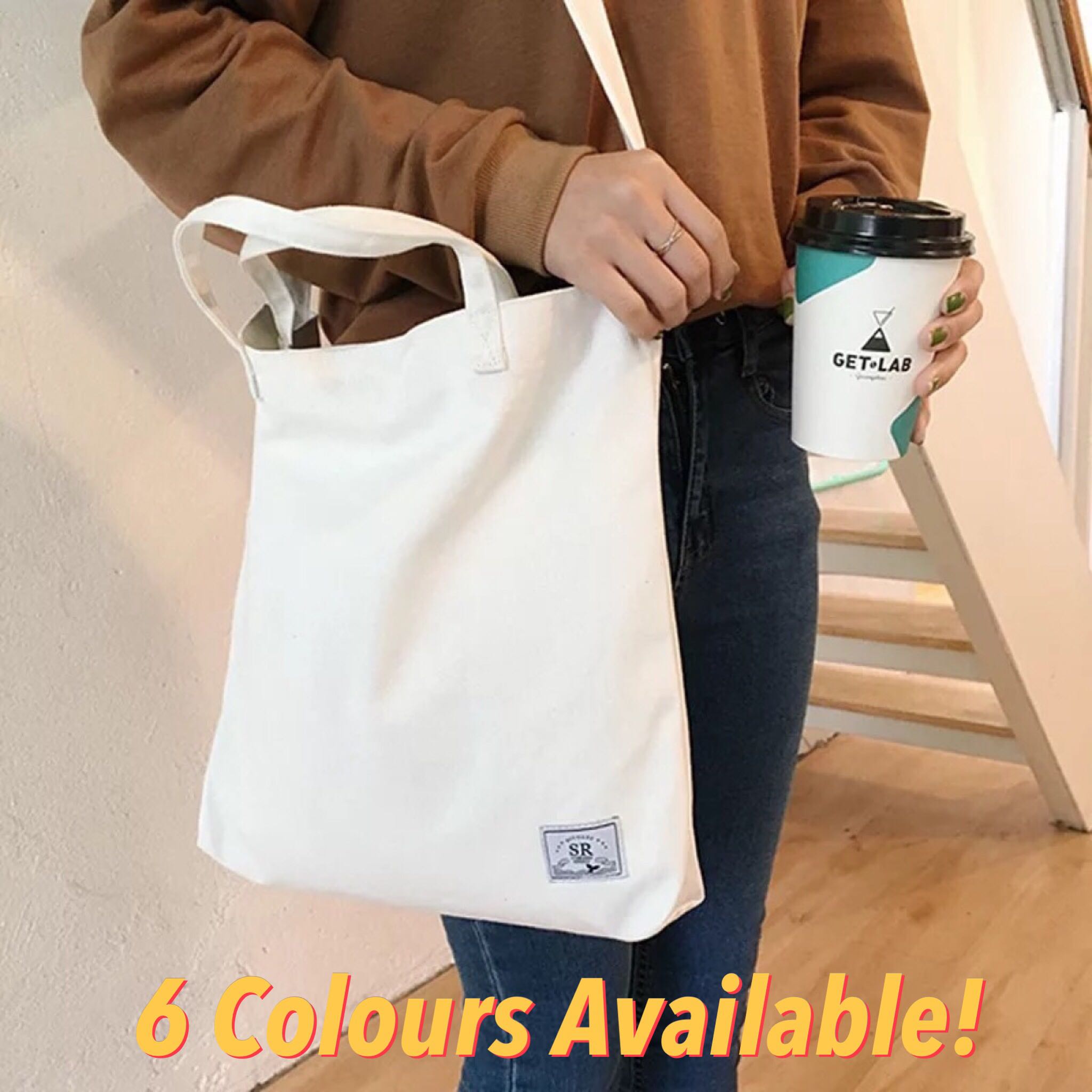 canvas sling tote bag