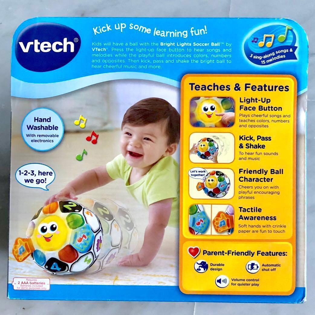 In-Stock) VTech Bright Lights Soccer Ball (Brand New), Babies