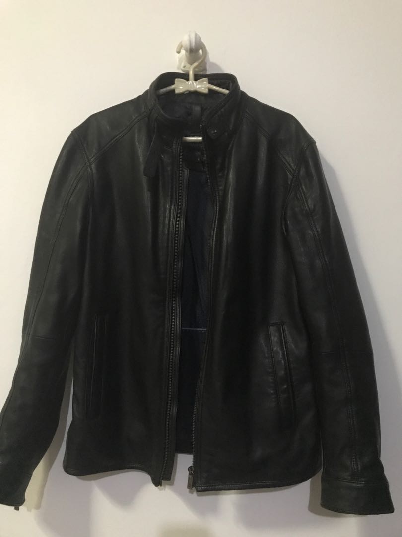 Jaket kulit massimo Dutti