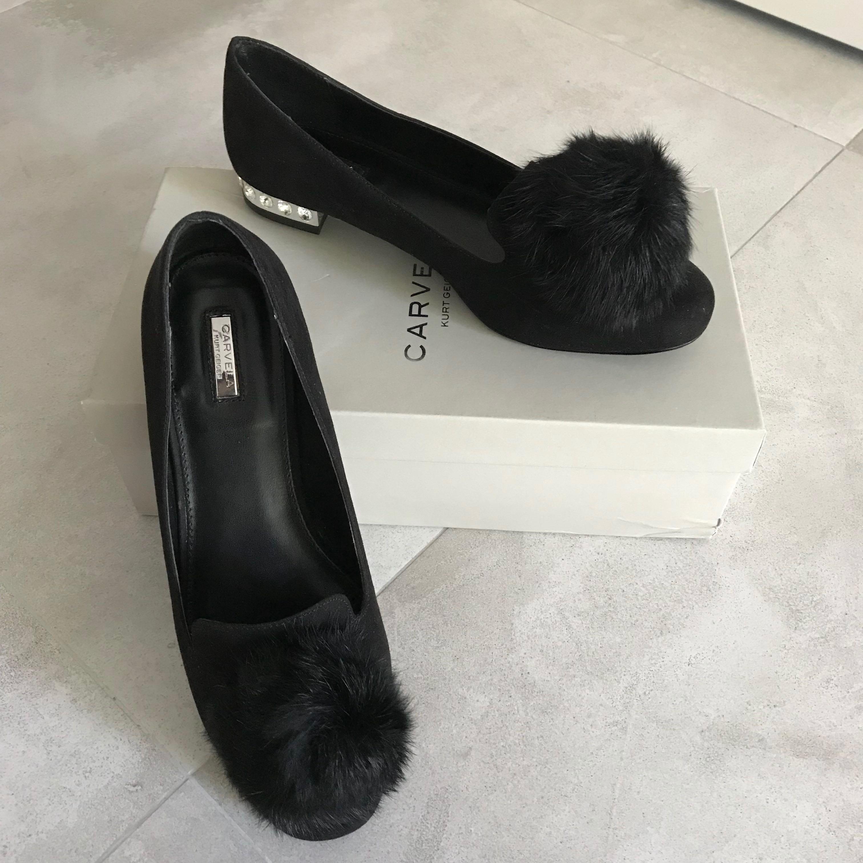 carvela pom pom slippers