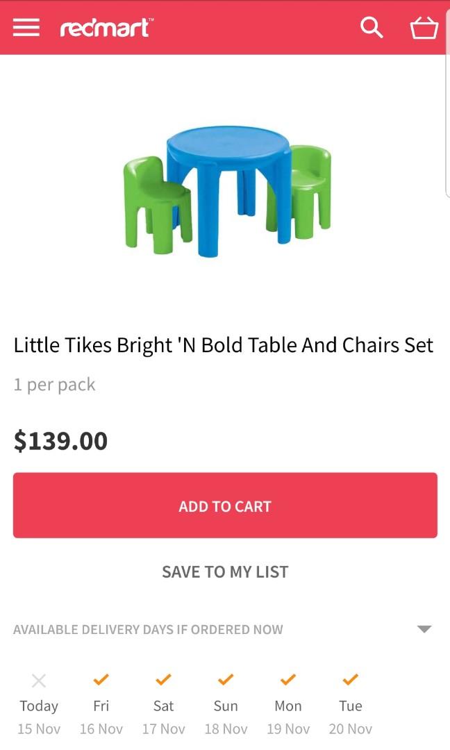 little tikes bright and bold table and chairs