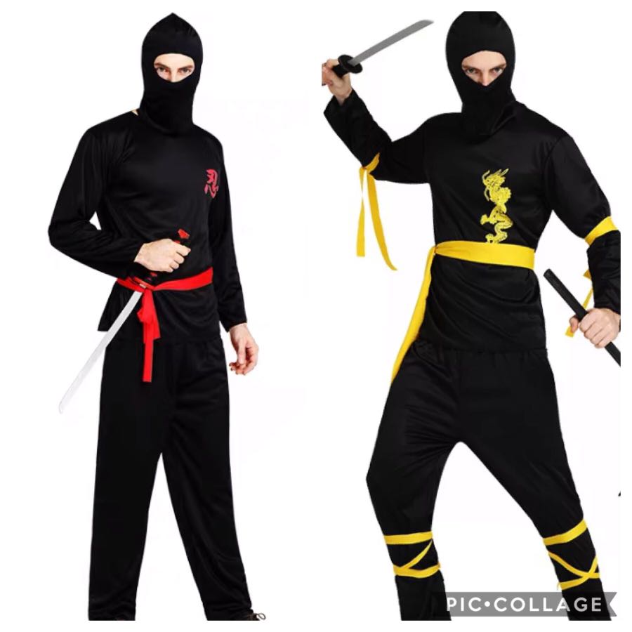 Male ninja costume warrior Japanese martial arts costume, Men’s Fashion