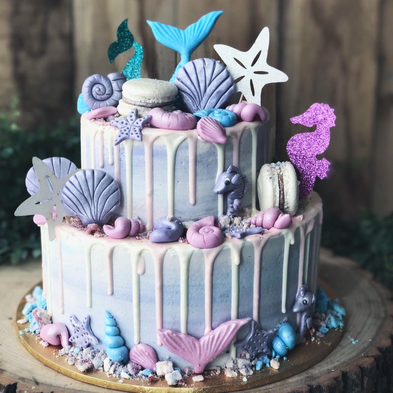 Mermaid Themed Cake Customised Cakes Birthday Cakes Free Delivery