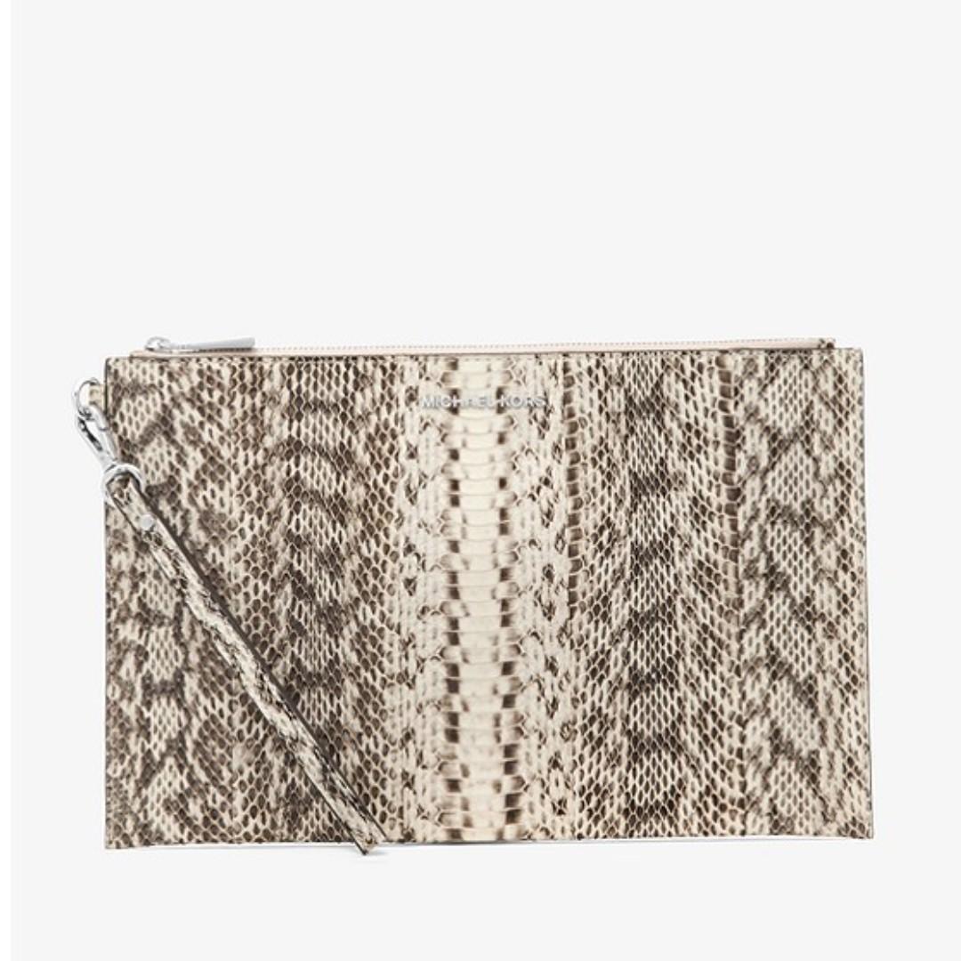michael kors python clutch