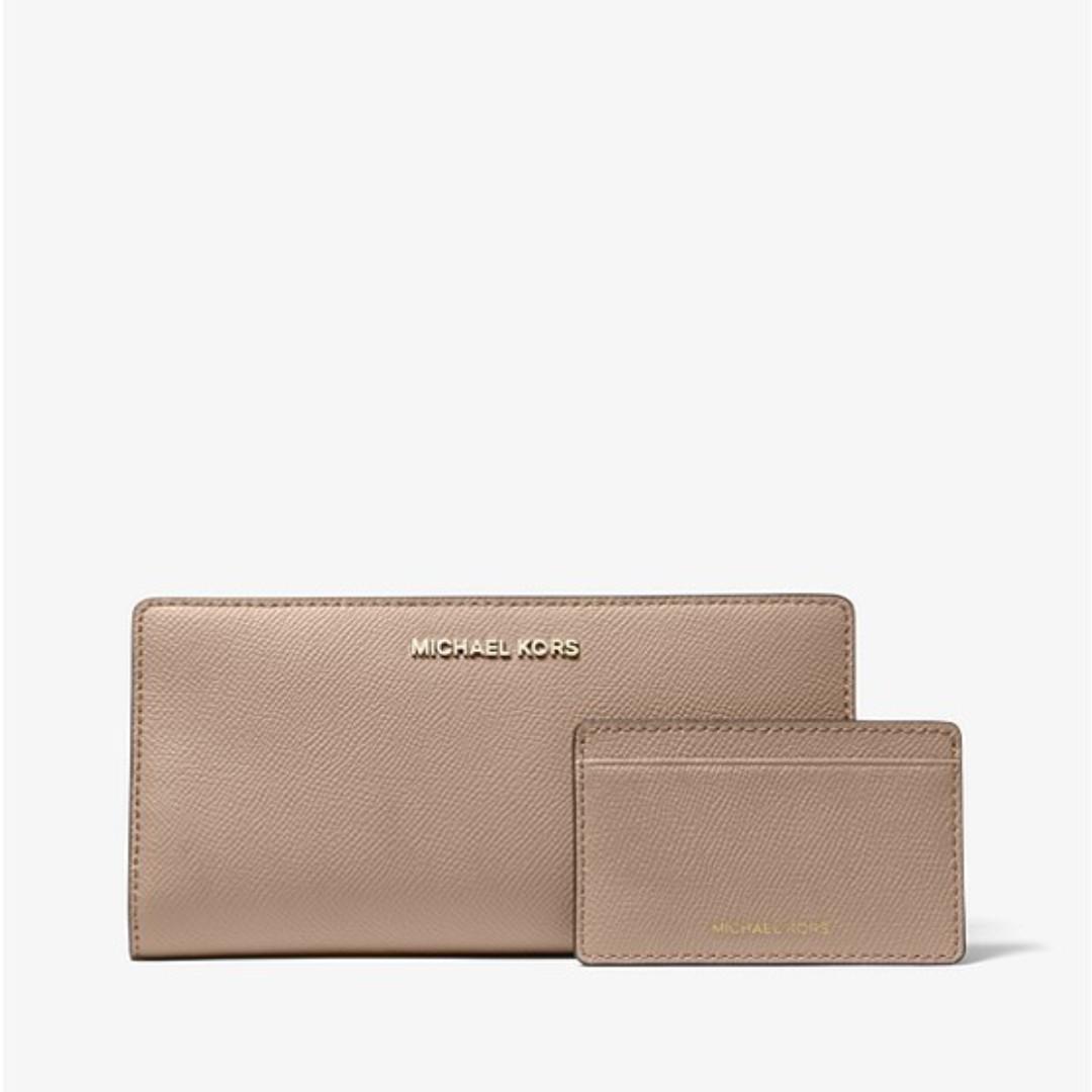 michael kors large saffiano leather slim wallet