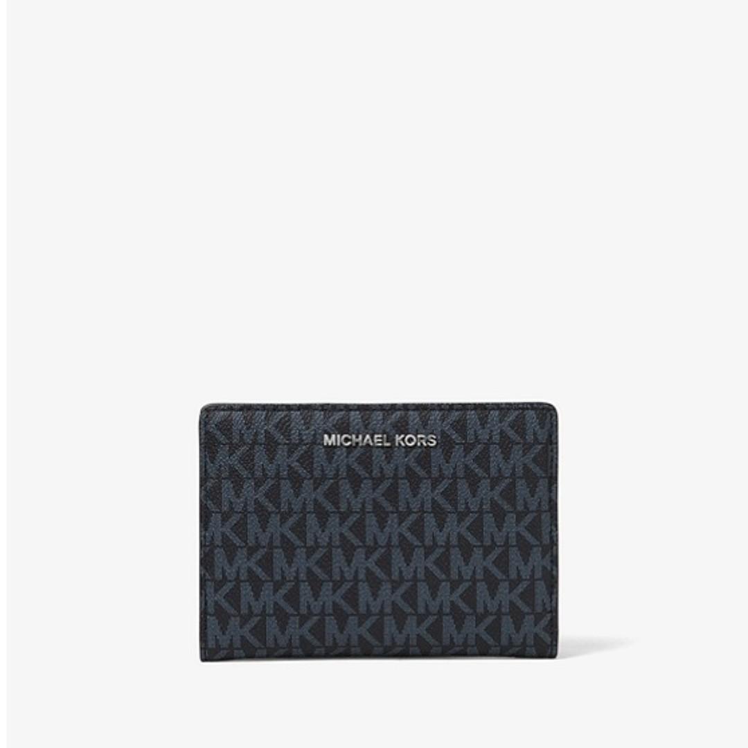 medium logo slim wallet