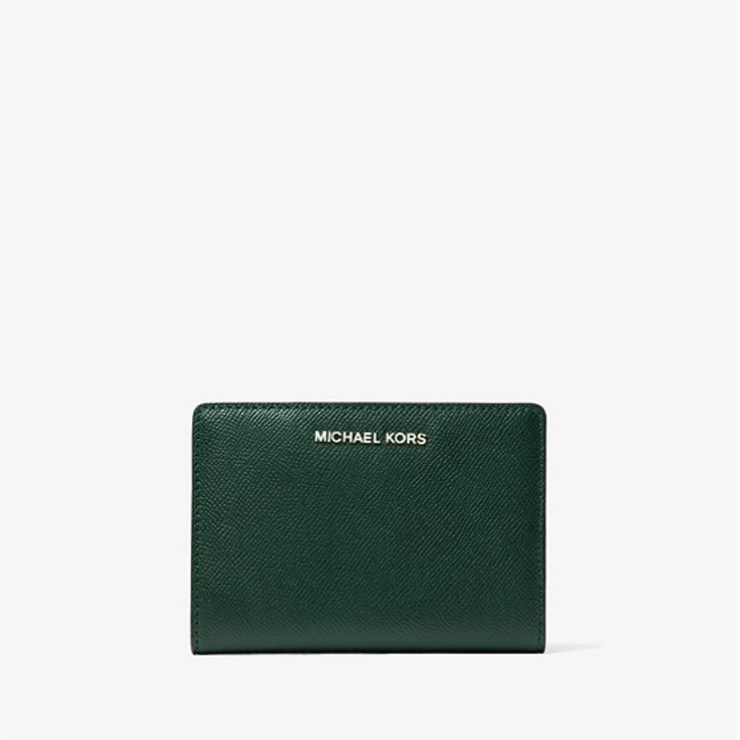 medium saffiano leather slim wallet