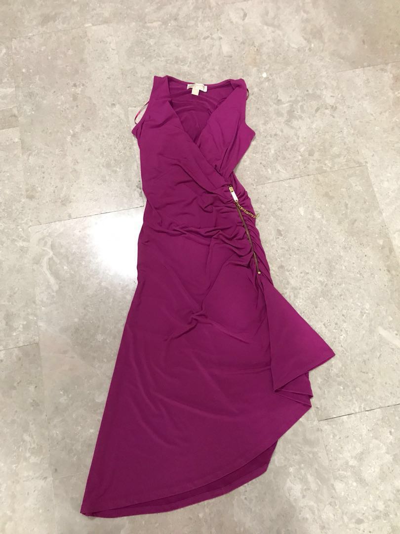 michael kors purple dress