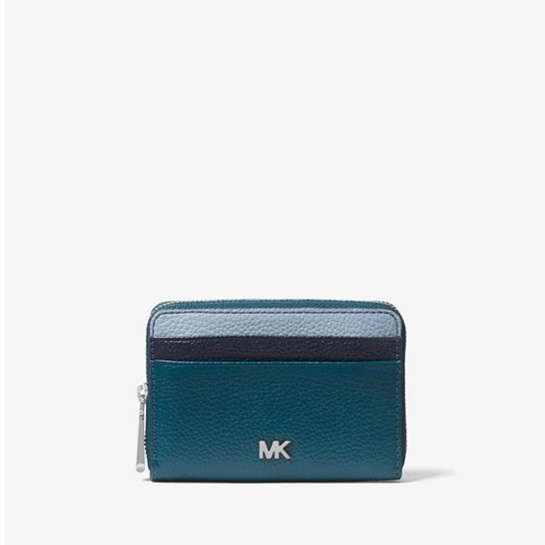 mk small pebbled leather wallet