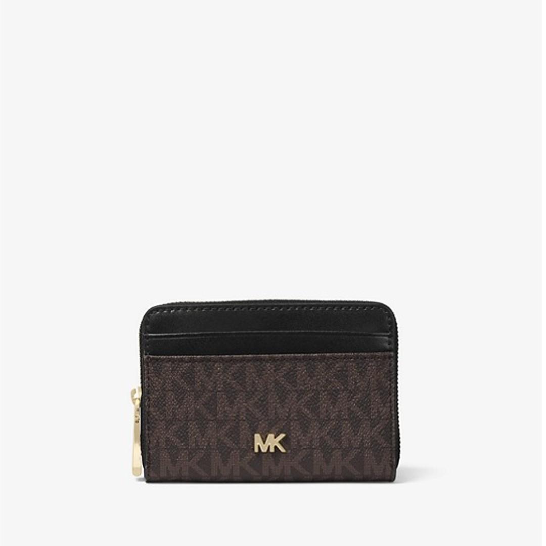 michael kors small logo and leather wallet