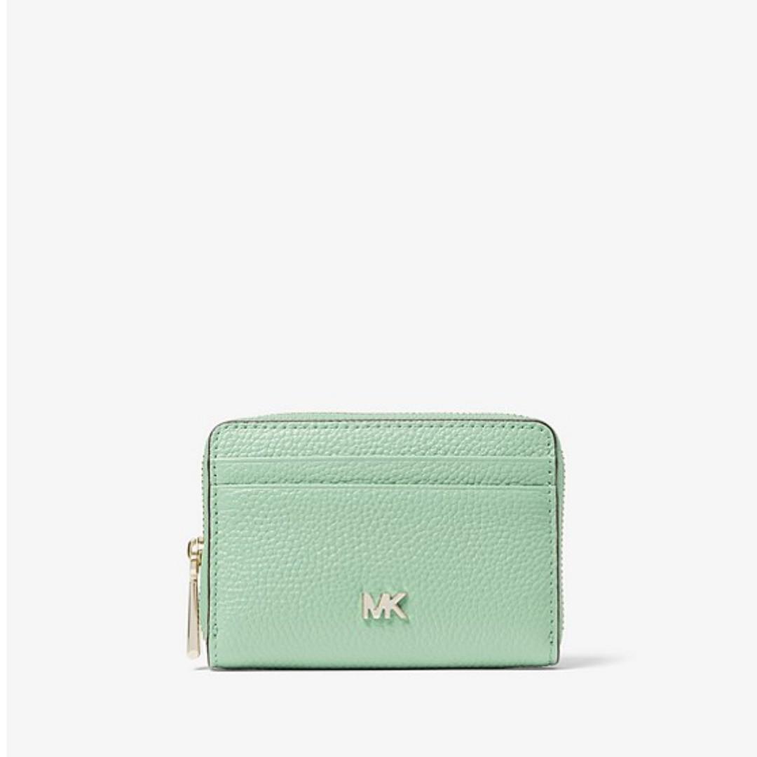mk small pebbled leather wallet