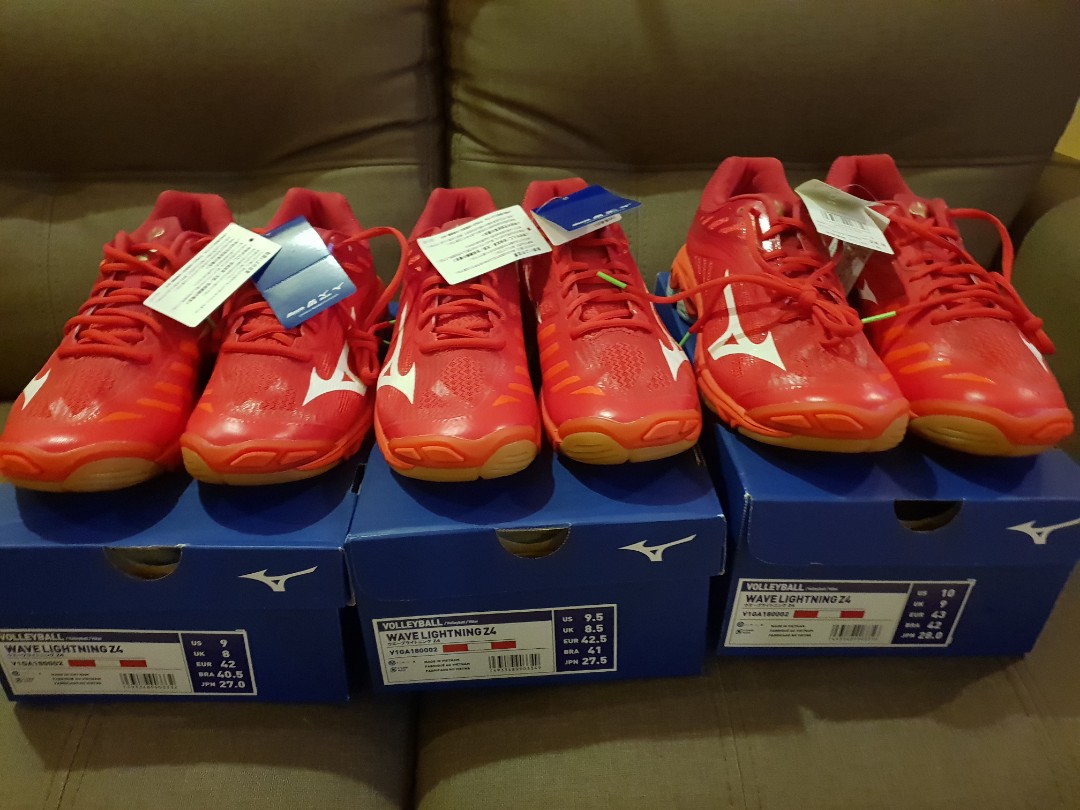 mizuno wave lightning z4 red