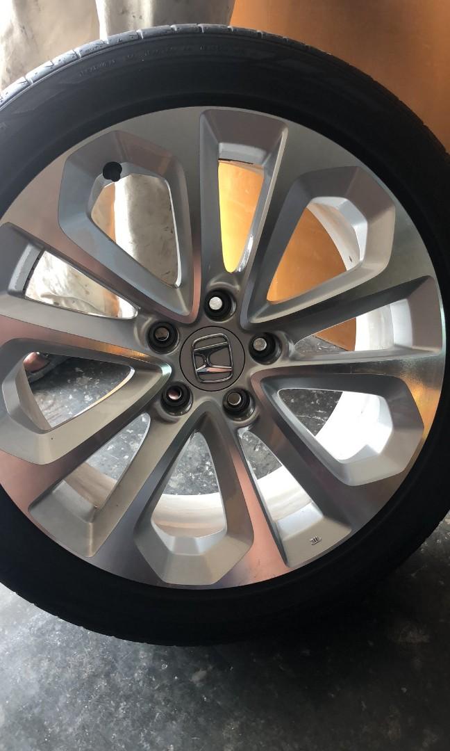 Original Honda accord 9 gen wheels with tyre., Auto Accessories on 