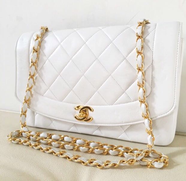 chanel diana bag beige