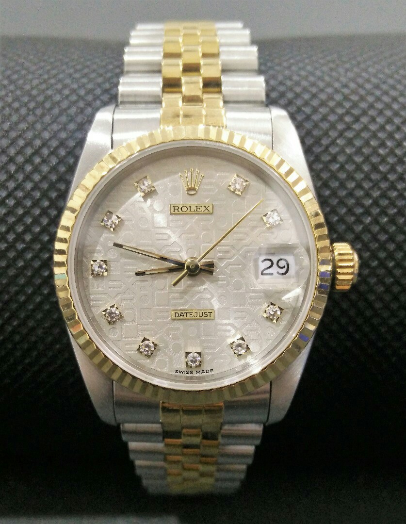 Rolex 68273 Datejust 18k Gold boy size 