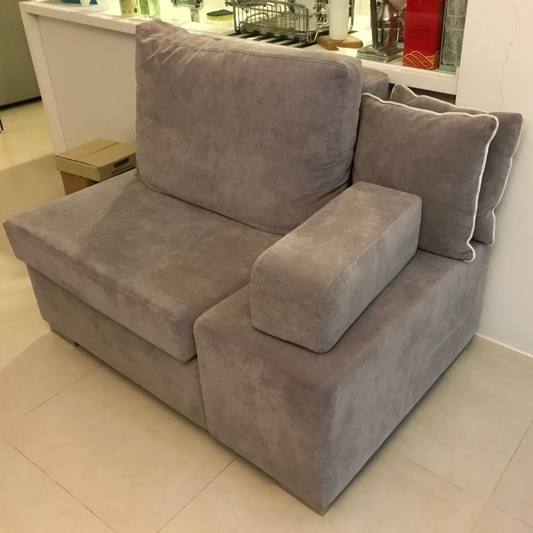 Selling 2nd Hand Light Grey Sofa in immaculate condition., Furniture